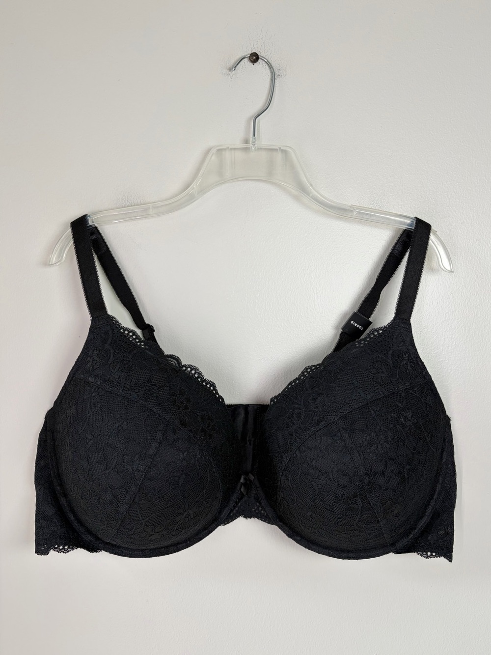 Torrid 46DDD Rich Black Plunge Push Up Bella Lace Straight Back Bra NEW w/ Tags